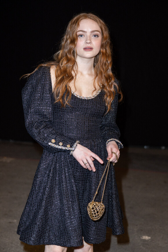 Sadie Sink - Défilé Haute-Couture Chanel au Grand Palais Éphémère lors de la Fashion Week printemps-été 2023 de Paris, le 24 janvier 2023. © Olivier Borde/Bestimage