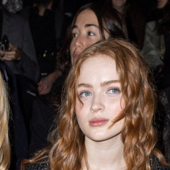 Angèle et Sadie Sink - Défilé Haute-Couture Chanel au Grand Palais Éphémère lors de la Fashion Week printemps-été 2023 de Paris, le 24 janvier 2023. © Olivier Borde/Bestimage