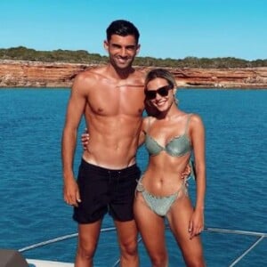 Enzo Zidane et sa fiancée Karen Goncalves.