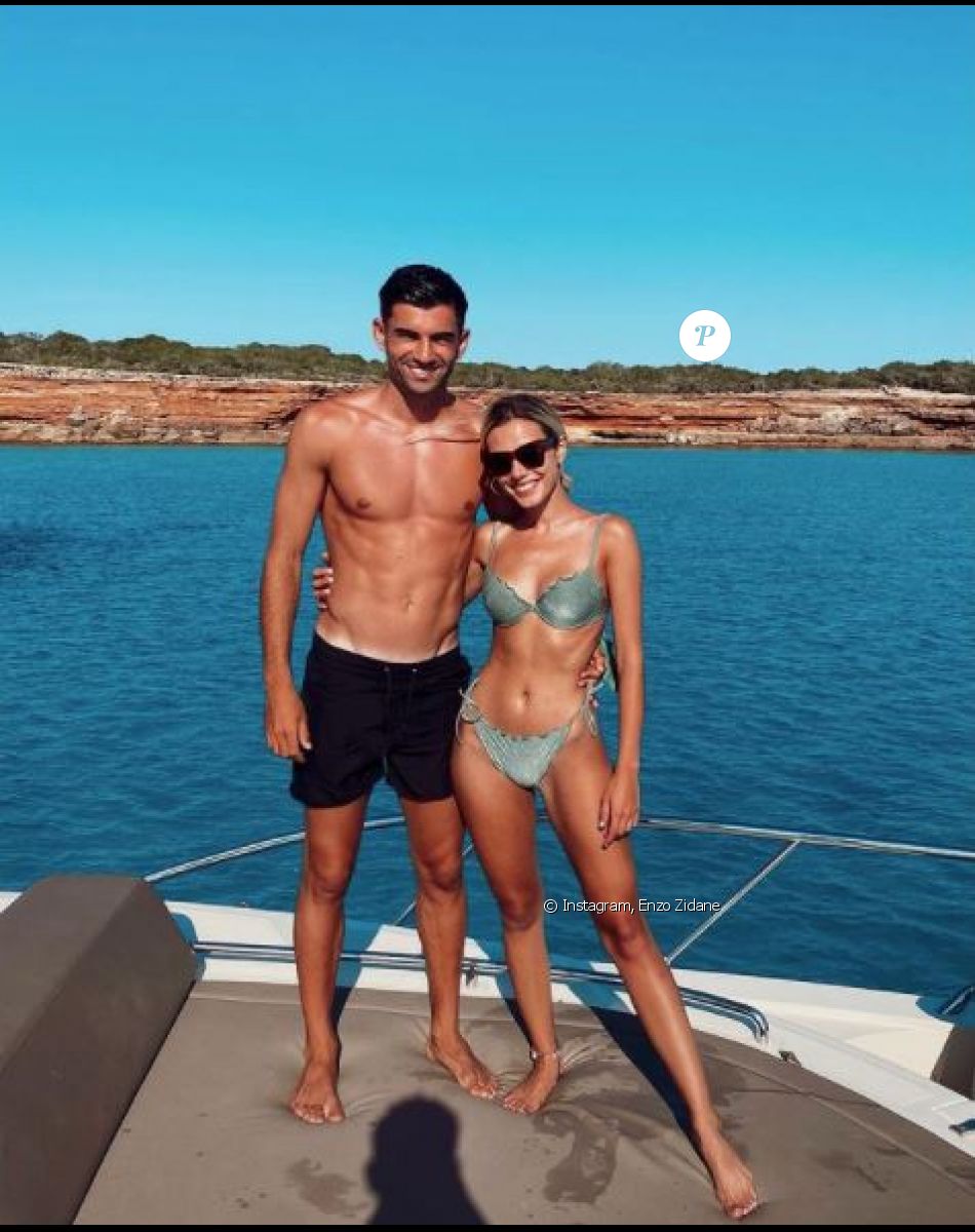 Enzo Zidane et sa fiancée Karen Goncalves.