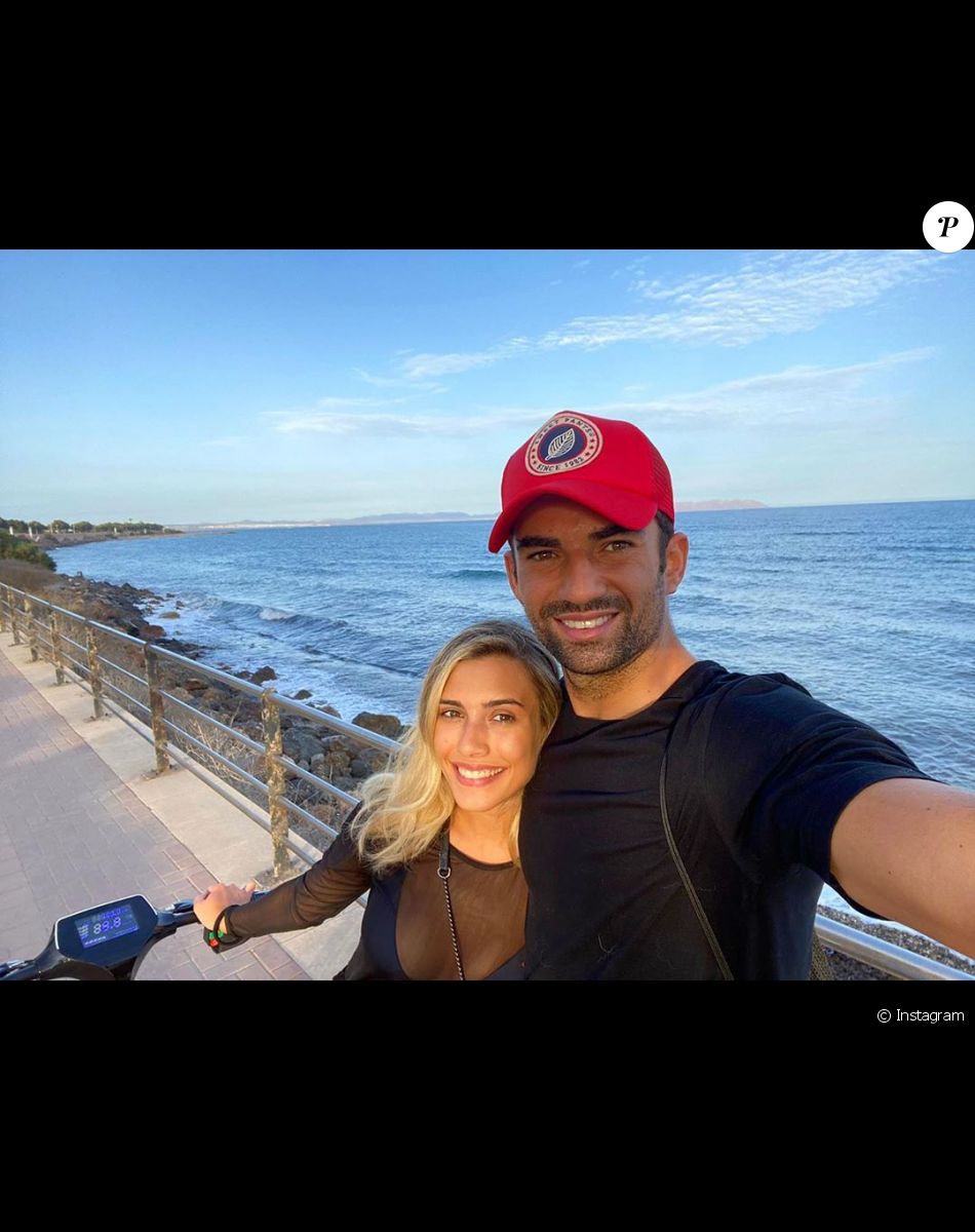 Enzo Zidane et sa chérie Karen Goncalves en août 2020.