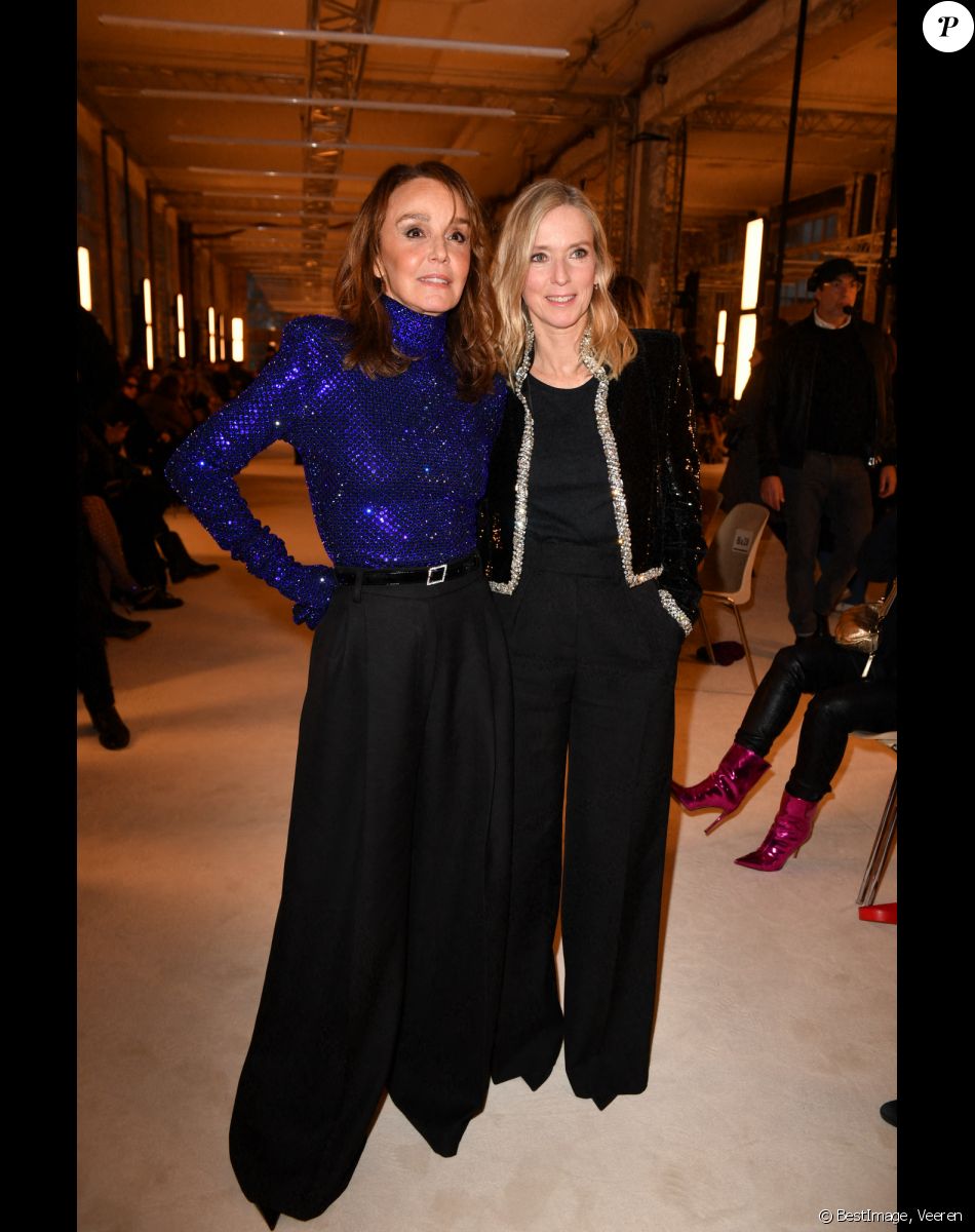 Philippine Leroy-Beaulieu, Léa Drucker - Défilé de mode Haute-Couture Alexandre Vauthier au 50 boulevard Lefebvre lors de la Fashion Week printemps-été 2023 de Paris, le 24 janvier 2023. © Veeren/Bestimage