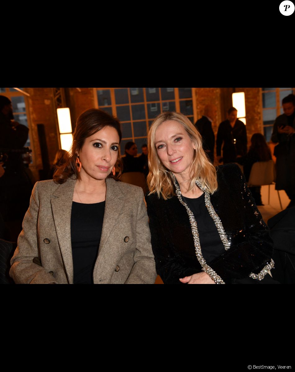 Léa Salamé, Léa Drucker - Défilé de mode Haute-Couture Alexandre Vauthier au 50 boulevard Lefebvre lors de la Fashion Week printemps-été 2023 de Paris, le 24 janvier 2023. © Veeren/Bestimage