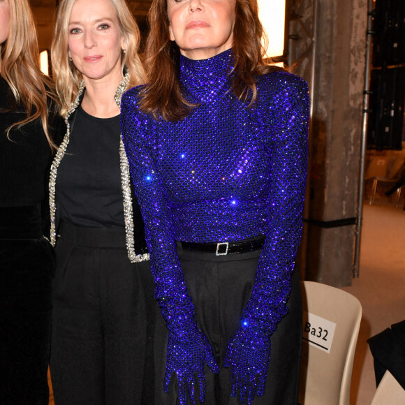 Cécile Cassel, Léa Drucker et Philippine Leroy-Beaulieu - Défilé de mode Haute-Couture Alexandre Vauthier au 50 boulevard Lefebvre lors de la Fashion Week printemps-été 2023 de Paris, le 24 janvier 2023. © Veeren/Bestimage