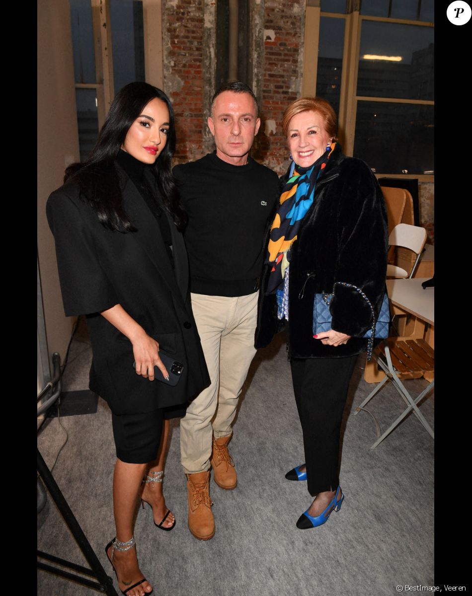 Amina Muaddi et Alexandre Vauthier - Défilé de mode Haute-Couture Alexandre Vauthier au 50 boulevard Lefebvre lors de la Fashion Week printemps-été 2023 de Paris, le 24 janvier 2023. © Veeren/Bestimage