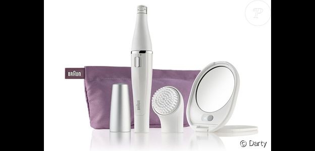 Nettoyer et épiler votre visage avec un seul appareil, c'est possible grâce au coffret avec brosse nettoyante Braun Face 830
