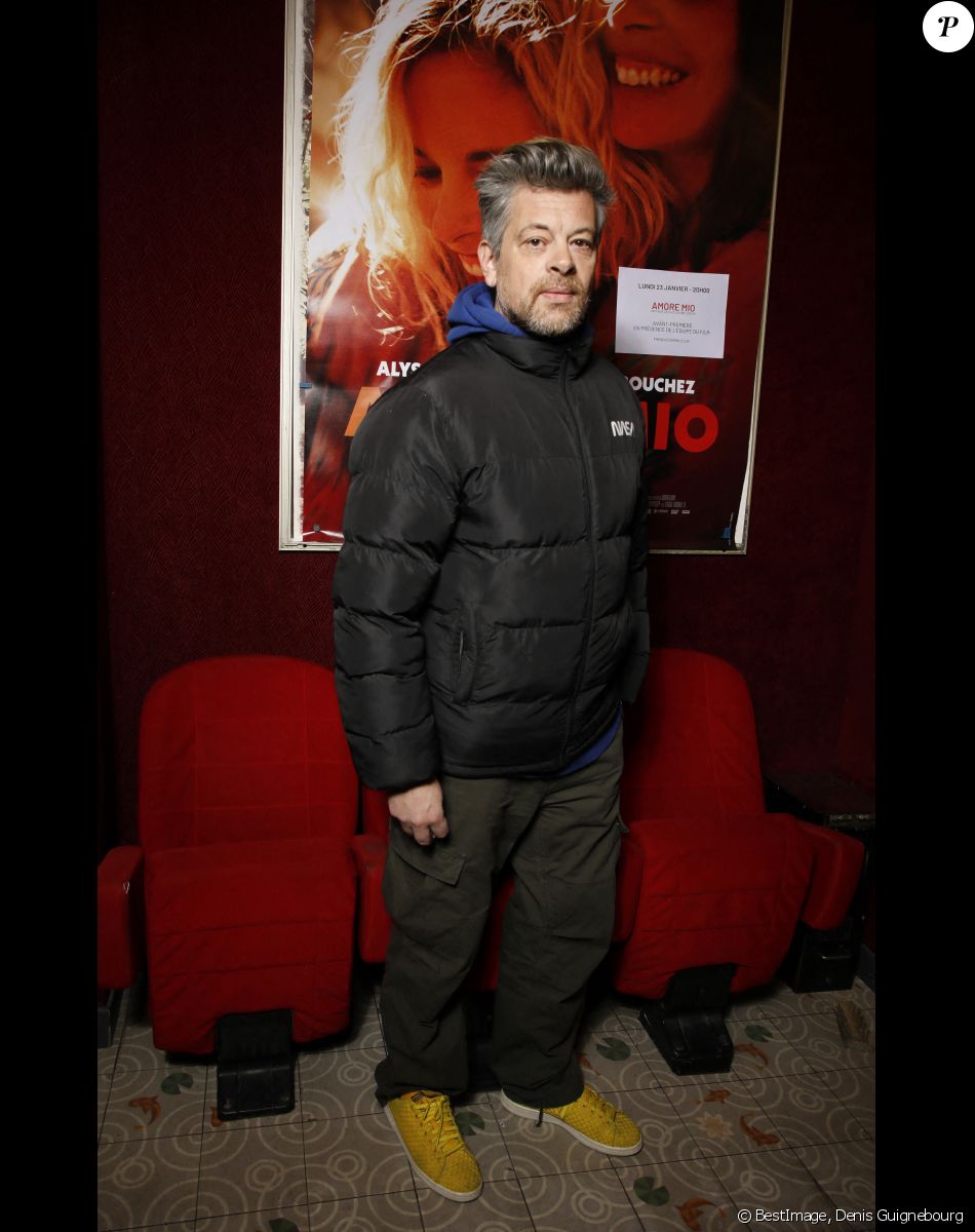 Exclusif - Benjamin Biolay lors de l'avant-première du film "Amore Mio" au Cinéma Saint-André des Arts à Paris le 23 janvier 2023. © Denis Guignebourg / Bestimage