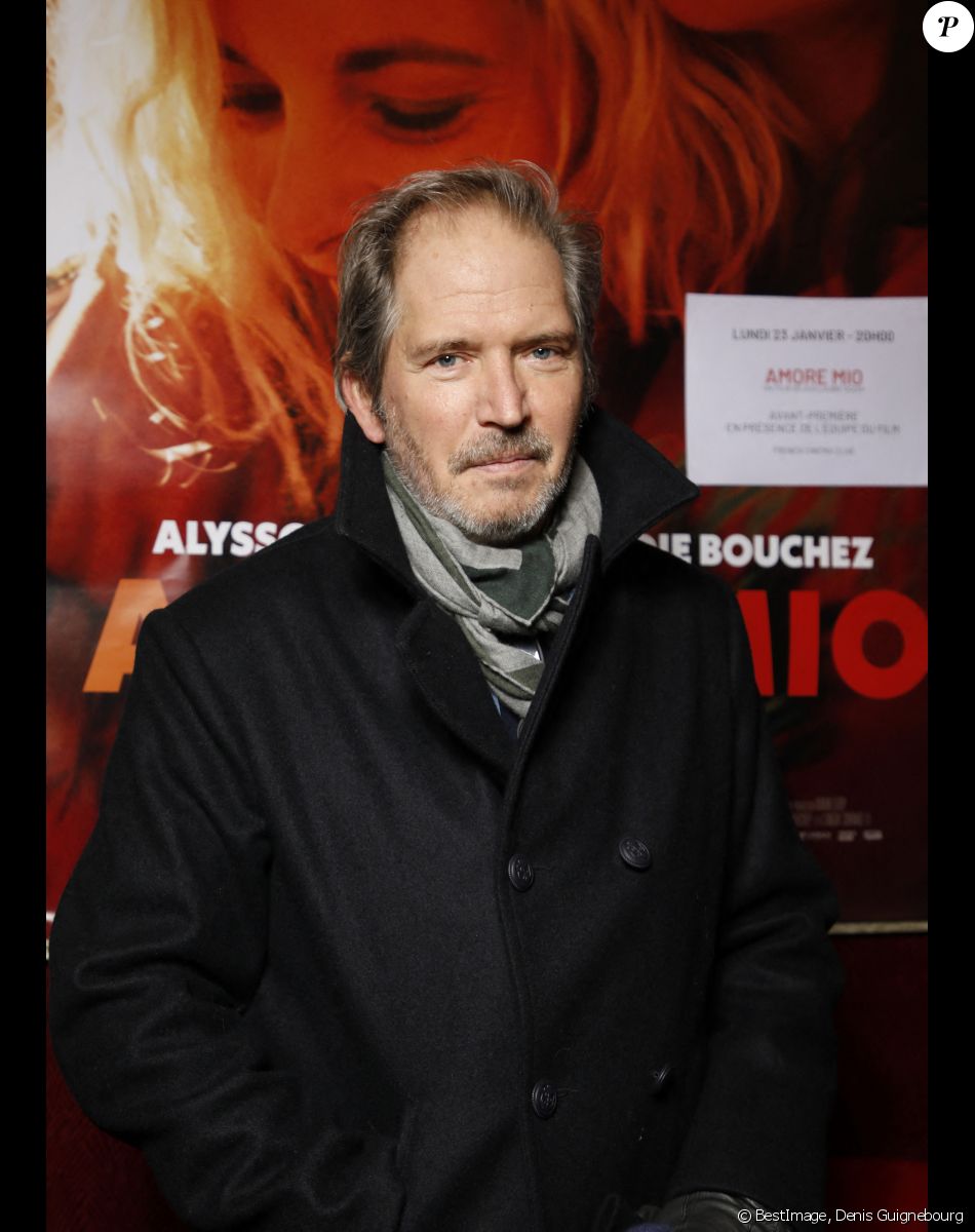 Exclusif - Christopher Thompson lors de l'avant-première du film "Amore Mio" au Cinéma Saint-André des Arts à Paris le 23 janvier 2023. © Denis Guignebourg / Bestimage