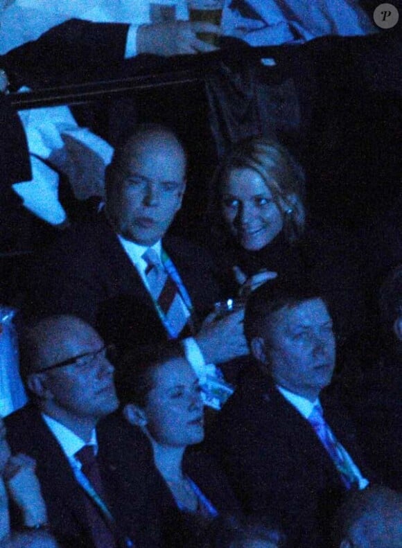 Albert de Monaco et Charlene à l'ouverture des Jeux Olympiques à Vancouver le 12 février