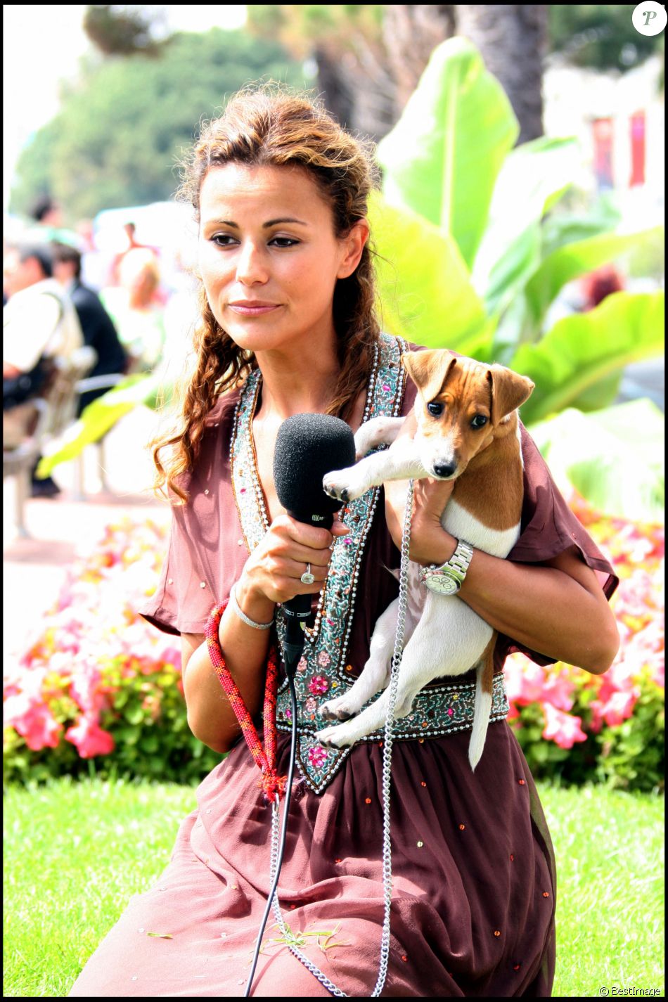 Cécile Siméone et son chien - 59ème Festival International du Film de Cannes 2006