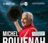 Affiche du spectacle de Michel Boujenah "Adieu les magnifiques" au théâtre de la Madeleine à Paris
