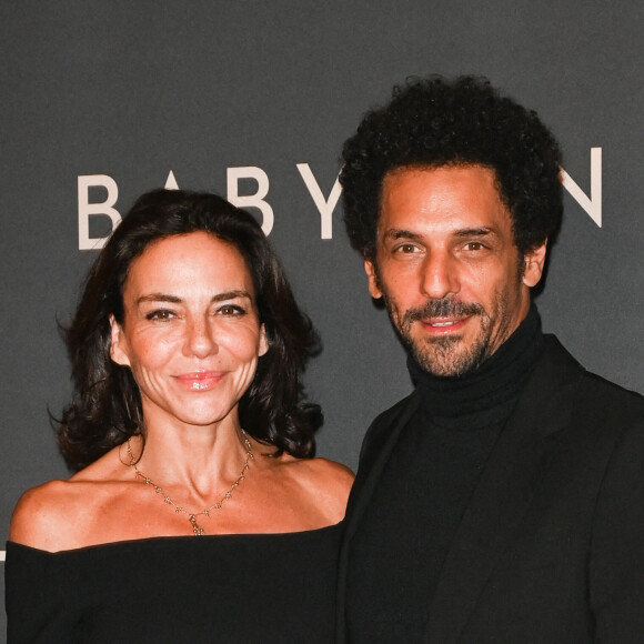 Tomer Sisley et sa femme Sandra à la première du film "Babylon" au cinéma Le Grand Rex à Paris, France, le 14 janvier 2023. © Coadic Guirec/Bestimage