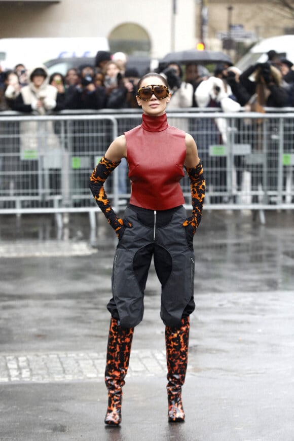 Sabina Jakubowicz au défilé Fendi "Collection Haute Couture Printemps/Eté 2023" lors de la Fashion Week de Paris (PFW), le 26 janvier 2023. © Christophe Clovis/Ramsamy Veeren/Bestimage 