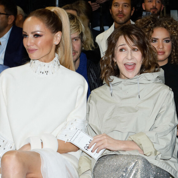 Adriana Karembeu, Valérie Lemercier, Claude Lelouch - People au défilé de mode Haute-Couture "Stéphane Rolland" au Théâtre de Chaillot lors de la fashion week à Paris. © Veeren-Christophe Clovis / Bestimage 