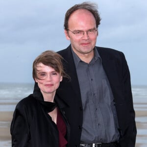 Isabelle Carré et son mari Bruno Pesery - Archive - 25ème festival du film de Cabourg le 18 juin 2011.