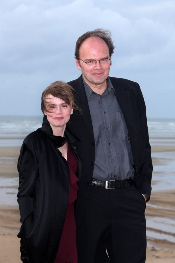 Isabelle Carré et son mari Bruno Pesery - Archive - 25ème festival du film de Cabourg le 18 juin 2011.