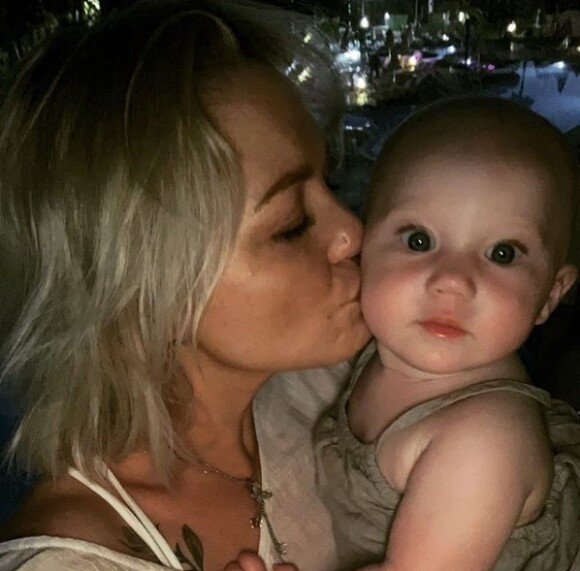 Hannah Spearritt et sa fille sur Instagram. Le 17 juillet 2019.