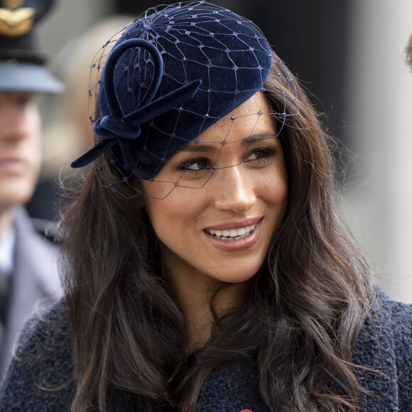 Meghan Markle, duchesse de Sussex, assiste au 'Remembrance Day', une cérémonie d'hommage à tous ceux qui sont battus pour la Grande-Bretagne, à Westminster Abbey, le 7 novembre 2019. 