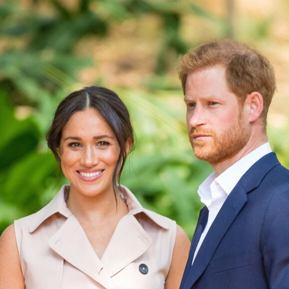 Le prince Harry, duc de Sussex, et Meghan Markle, duchesse de Sussex, se rendent à la réception des industries créatives et des entreprises à Johannesburg, le 2 octobre 2019. Sur place, le couple princier rencontre des représentants des milieux d'affaires britanniques et sud-africains dont des jeunes entrepreneurs locaux. 