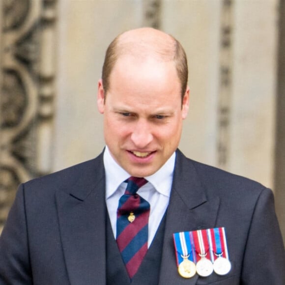 Le prince William, duc de Cambridge, et Catherine (Kate) Middleton, duchesse de Cambridge - Les membres de la famille royale et les invités lors de la messe célébrée à la cathédrale Saint-Paul de Londres, dans le cadre du jubilé de platine (70 ans de règne) de la reine Elisabeth II d'Angleterre. Londres, le 3 juin 2022. 