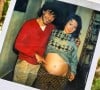 Les parents de Marilou Berry, Philippe Berry et Josiane Balasko, alors enceinte d'elle. Une photo vintage que l'actrice a posté en hommage à son regretté papa