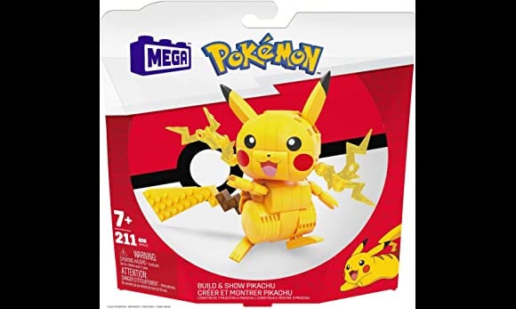 Votre enfant va pouvoir s'amuser avec son personnage préféré grâce à ce Pokémon Pikachu à construire Mega