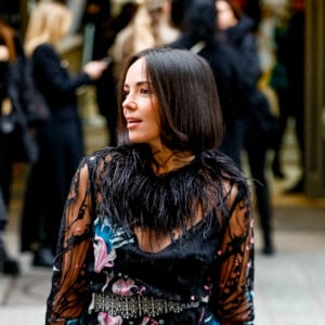 Agathe Auproux - Arrivées au défilé de mode Haute-Couture Elie Saab au Carreau du Temple lors de la Fashion Week Printemps-été 2023 de Paris, France, le 25 janvier 2023. © Christophe Clovis/Bestimage