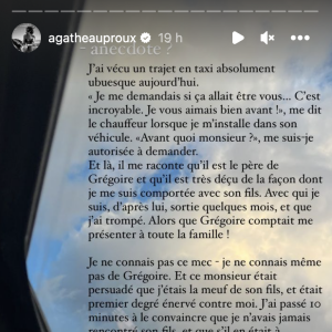 Agathe Auproux raconte son dernier trajet en taxi complètement surréaliste - Instagram