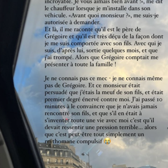 Agathe Auproux raconte son dernier trajet en taxi complètement surréaliste - Instagram