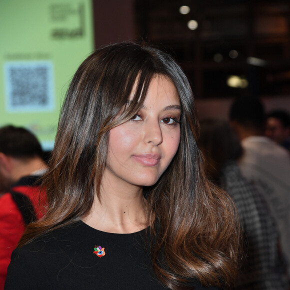 Exclusif - Zahia Dehar - Soirée de l'association Shams en soutien à la communauté LGBT à l'Institut du Monde Arabe à Paris le 30 janvier 2023. Créée le 14 juin 2016 dans les locaux d'Amnesty International France et soutenue par le Centre LGBT IdF, Shams-France est une association française qui vient en aide aux personnes LGBTI vivant en France et ayant des origines maghrébines et moyen-orientales. © Giancarlo Gorassini/Bestimage
