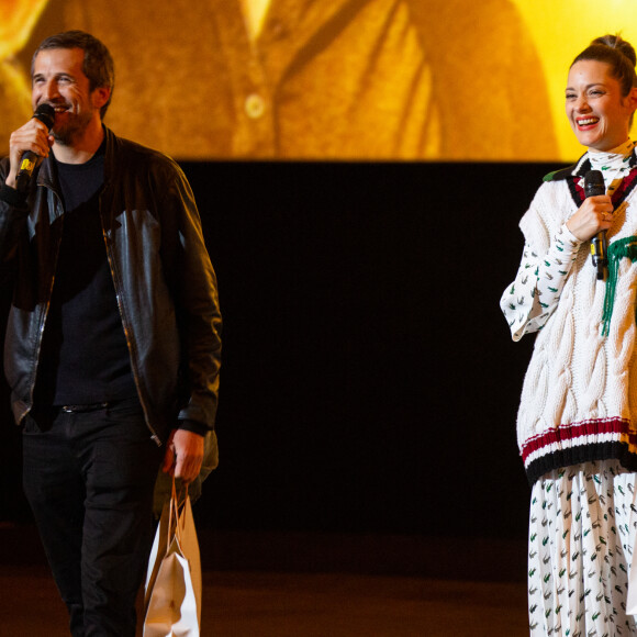 Marion Cotillard et son compagnon Guillaume Canet lors de l'avant-première du film "Nous finirons ensemble" au cinéma UGC Brouckère à Bruxelles, Belgique, le 23 avril 2019. © Alain Rolland/ImageBuzz/Bestimage 