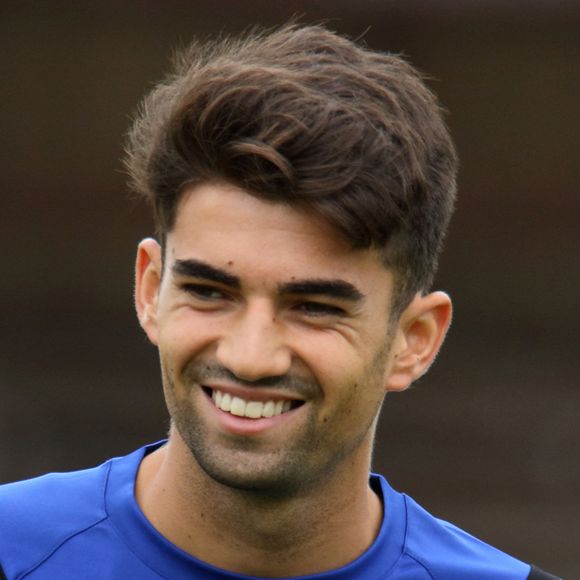 Enzo Zidane, fils de Zinedine Zidane et joueur de football professionel, participe à son premier match officiel avec son nouveau club Espagnol le "Deportivo Alaves" en amical contre le club Français TFC, Toulouse Football Club, à Saint Jean de Luz. © Patrick Bernard-Christophe de Prada/ Bestimage