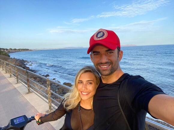 Enzo Zidane et sa chérie Karen Goncalves en août 2020.