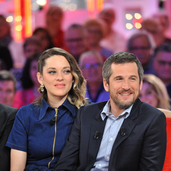 Exclusif - Marion Cotillard, Guillaume Canet - Enregistrement de l'émission "Vivement Dimanche prochain" présentée par M.Drucker et diffusée le 5 mai sur France 2. Le 29 avril 2019 © Guillaume Gaffiot / Bestimage 
