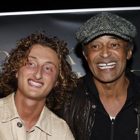 Exclusif - Jenaye, Eleejah, Joalukas Noah, son père Yannick Noah lors de la soirée d'anniversaire de Joalukas Noah, fils de Yannick Noah et Isabelle Camus, pour ses 18 ans à Paris le 10 juin 2022. © Cyril Moreau / Bestimage 