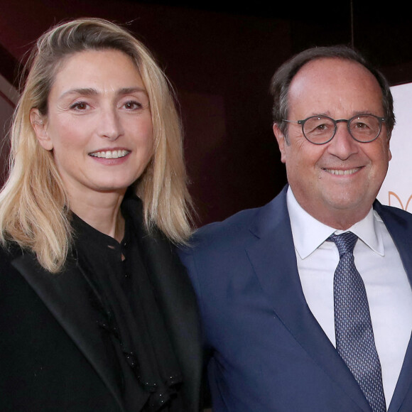 Exclusif - François Hollande et sa femme Julie Gayet - Cocktail pour l'inauguration de la Brasserie " Madame Brasserie " au 1er étage de La Tour Eiffel à Paris. Le 22 Septembre 2022. © Bertrand Rindoff Petroff-Giancarlo Gorassini / Bestimage 