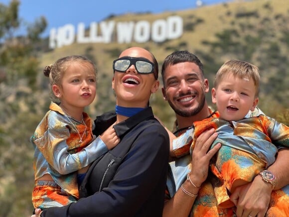 Jazz et Laurent Correia avec leurs enfants Chelsea et Cayden