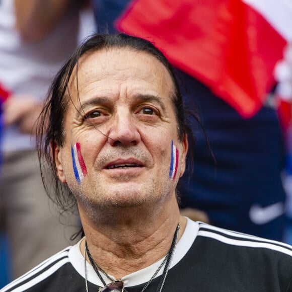 Francis Lalanne dans les tribunes lors de la 8ème de finale de la Coupe du Monde Féminine de football opposant la France au Brésil au stade Océane au Havre, France, le 23 juin 2019. la France a gagné 2-1a.P. © Pierre Perusseau/Bestimage 