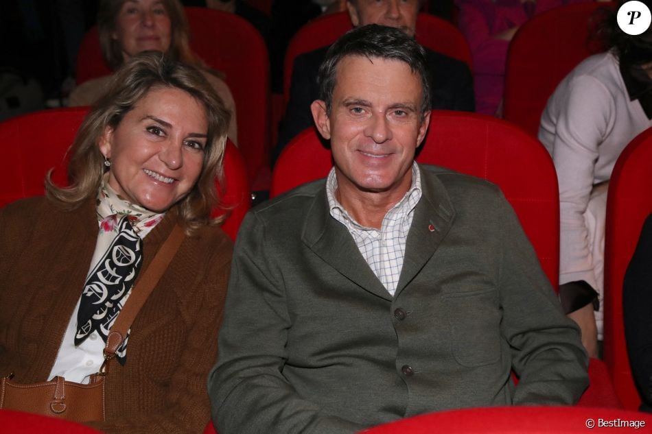 Manuel Valls et sa femme Susana Gallardo Torrededia Projection du