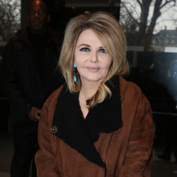 Exclusif - Nathalie Rheims - Arrivee des people sur l'enregistrement de l'emission "Vivement dimanche" a Paris le 22 janvier 2014.