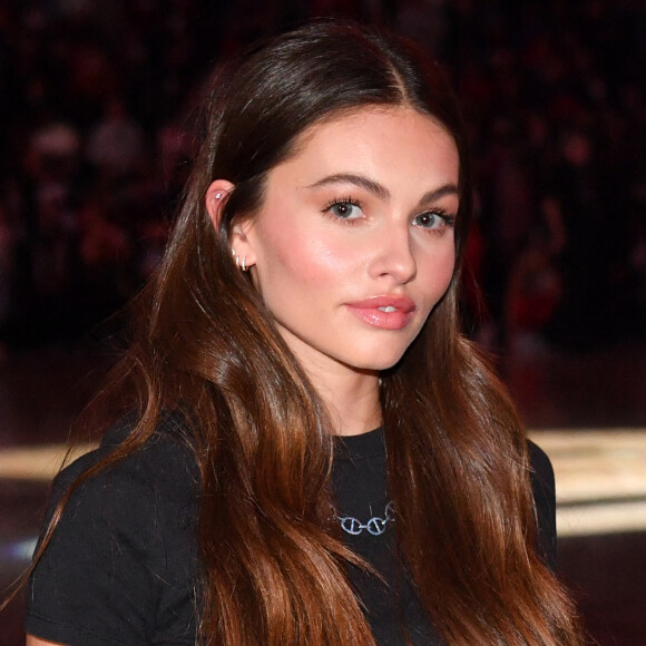 Thylane Blondeau - Match de Basketball Paris NBA entre les Pistons de Detroit et les Bulls de Chicago à l'Accor Arena Bercy. © Veeren/Bestimage