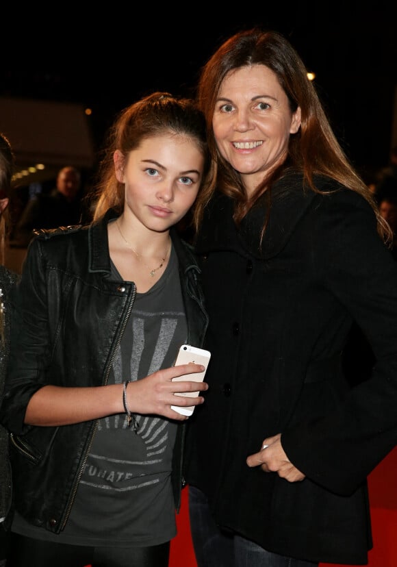 Veronika Loubry et sa fille Thylane - 16ème édition des NRJ Music Awards à Cannes. Le 13 décembre 2014