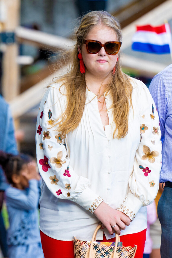 La princesse Catharina Amalia des Pays-Bas - La famille royale des Pays-Bas poursuit sa tournée dans les Antilles Néerlandaises le 9 février 2023. 