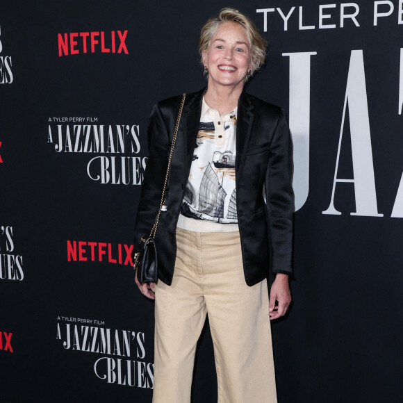 Sharon Stone - Première de "Jazzman's Blues" (Netflix) à Los Angeles, le 16 septembre 2022. 