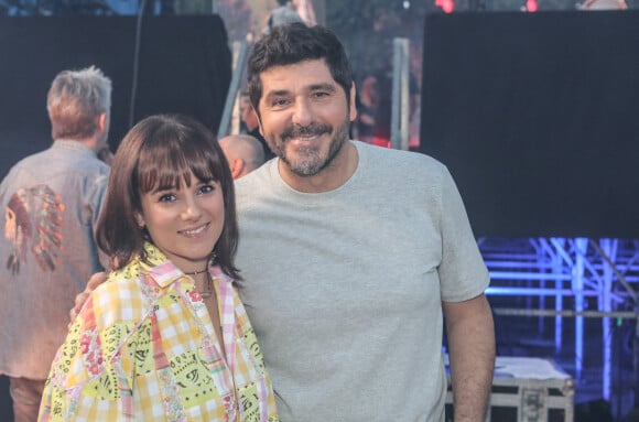 Exclusif - La chanteuse Alizée et Patrick Fiori - Jour 1 - Backstage - Enregistrement de l'émission "Embarquement immédiat" au théâtre de verdure du Casone à Ajaccio, diffusée le 4 novembre sur France 3. Le 10 octobre 2022. © Olivier Sanchez / Bestimage 