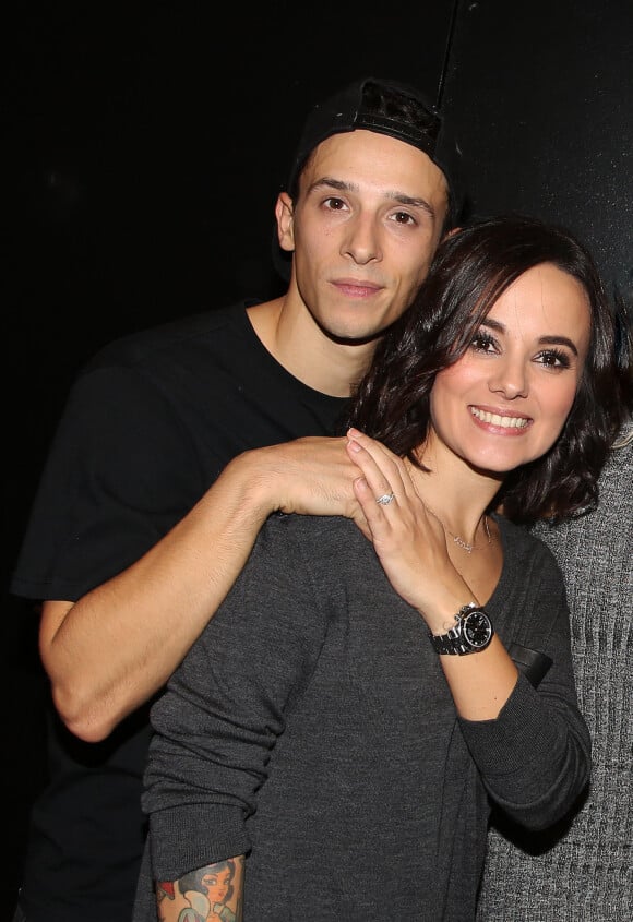 Exclusif - Grégoire Lyonnet et sa compagne Alizée - Dernière du spectacle de Brahim Zaibat "Rock It All Tour" à l'Olympia à Paris. Le 1er décembre 2015 © Denis Guignebourg / Bestimage 