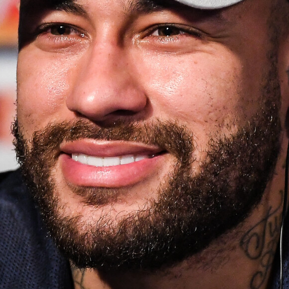 Neymar Jr. en conférence de presse au Parc Des Princes à Paris, le 13 février 2023. © Matthieu Mirville/Zuma Press/Bestimage