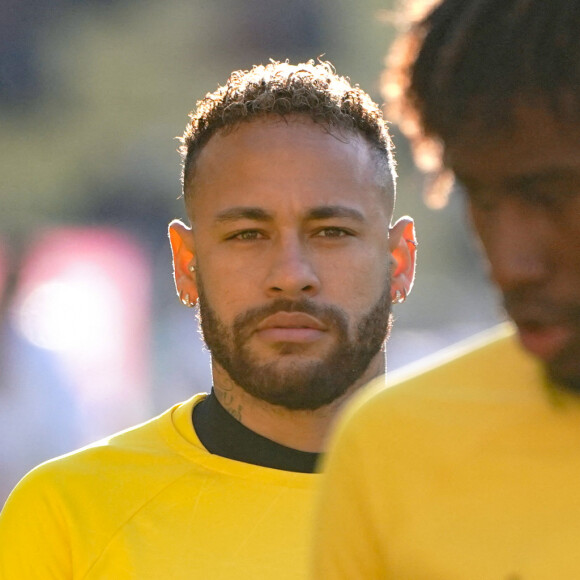 Neymar Jr (PSG) - Match de football en ligue 1 Uber Eats : L'AS Monaco remporte la victoire 3 à 1 face au PSG (Paris Saint Germain) au Stade Louis II le 11 février 2023. © Norbert Scanella / Panoramic / Bestimage