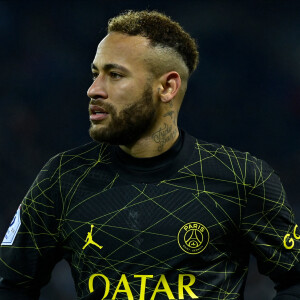 Neymar Jr ( 10 - PSG ) - Match de Ligue 1 Uber Eats "PSG - Reims (1-1)" au Parc des Princes, le 29 janvier 2023. A l'occasion du Nouvel An chinois, les joueurs portent un maillot avec leurs noms floqués en mandarin.