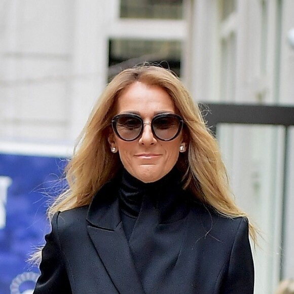 Céline Dion à la sortie de son concert au Barclays Center à New York le 29 février 2020.